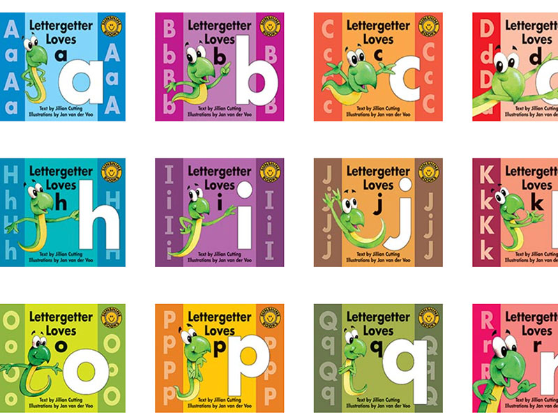 Levelled library alphabet