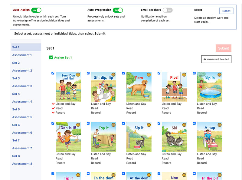 Decodable library assigning work
