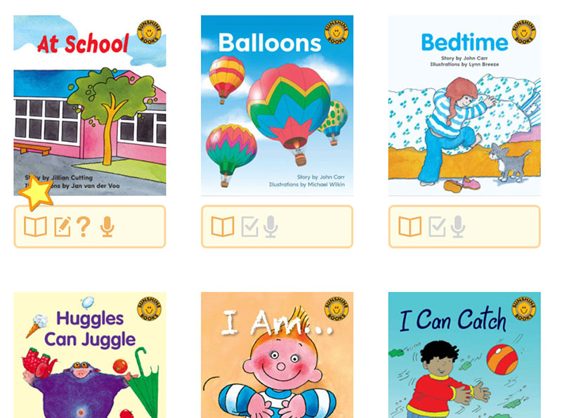 Levelled library books