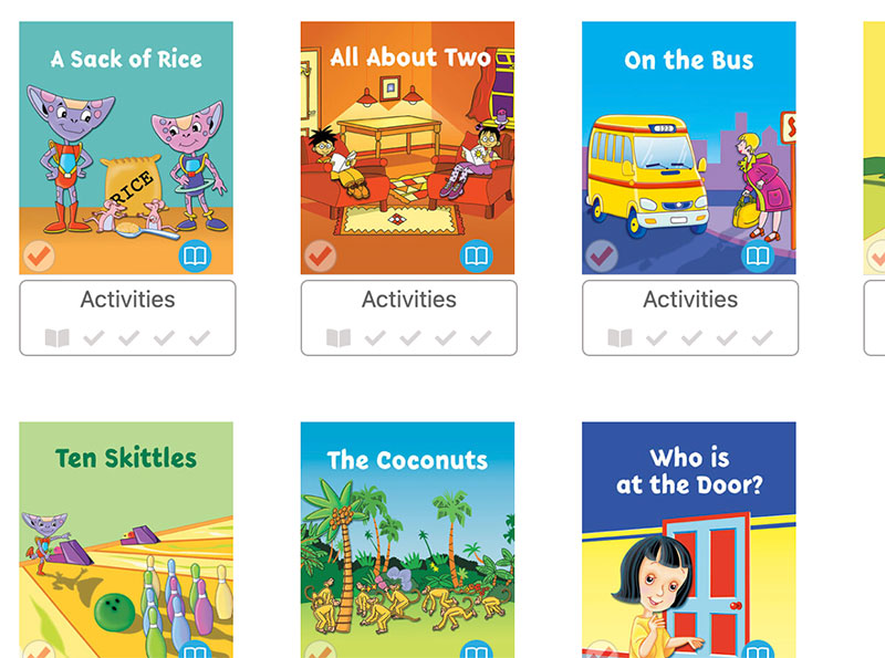 Levelled library maths