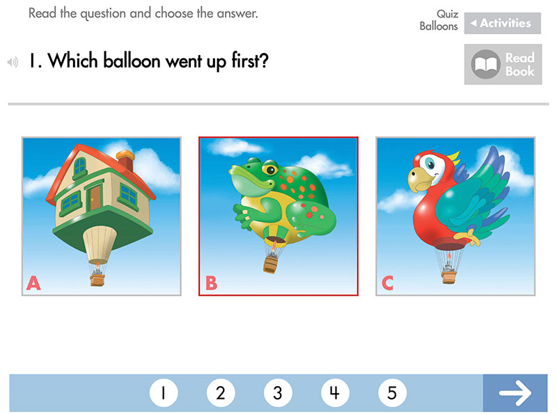 Levelled library quizz comprehension