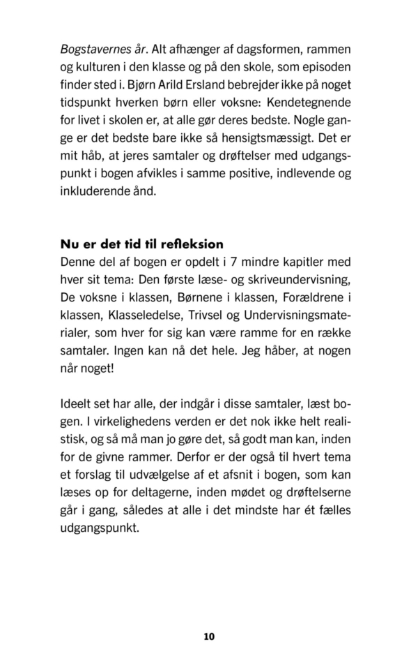 Om livet i en børnehaveklasse – tid til refleksion side 10