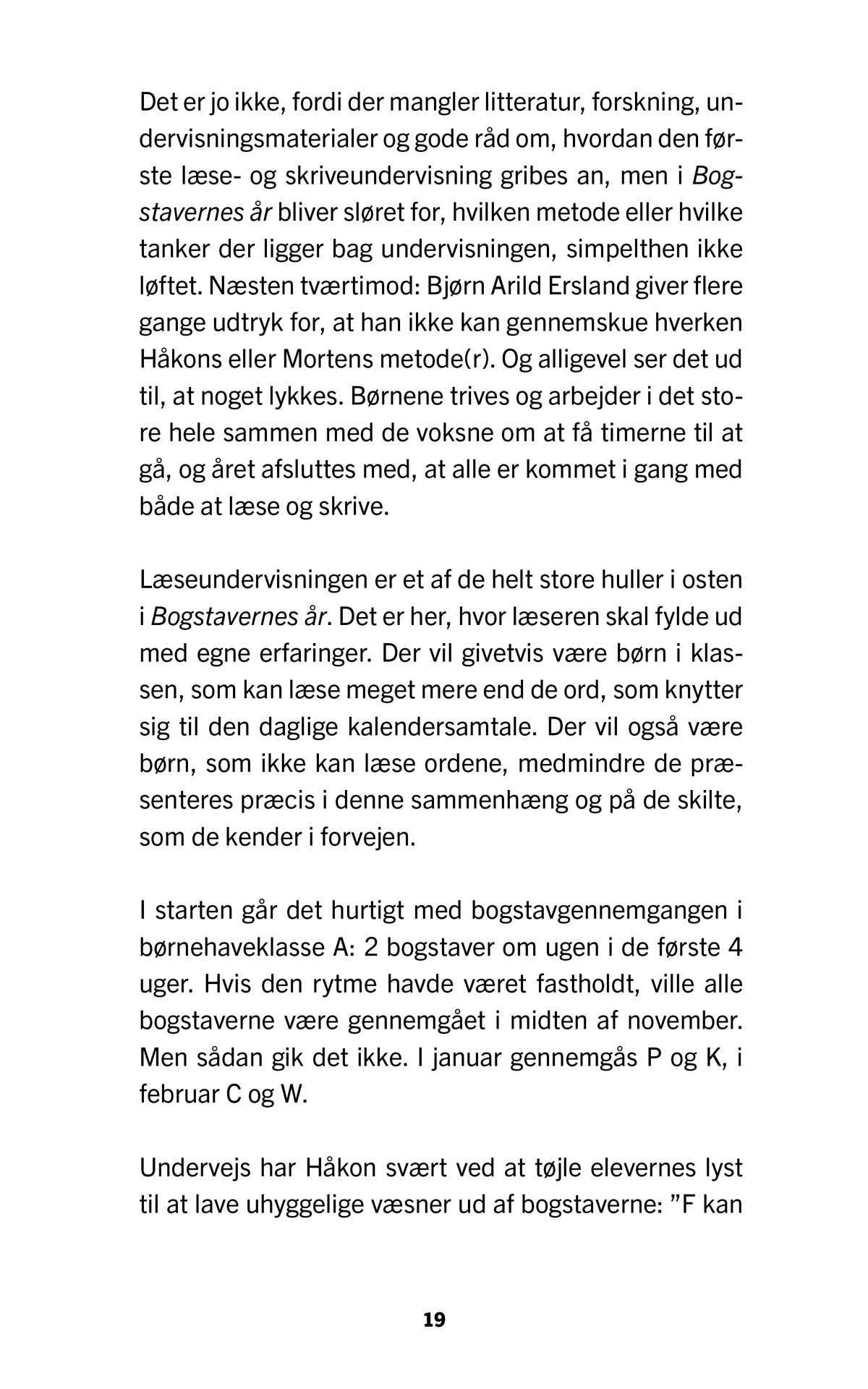 Om livet i en børnehaveklasse – tid til refleksion side 19