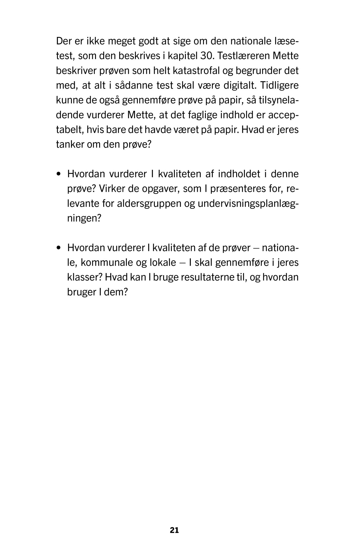 Om livet i en børnehaveklasse – tid til refleksion side 21