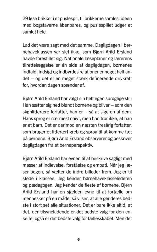 Om livet i en børnehaveklasse – tid til refleksion side 6